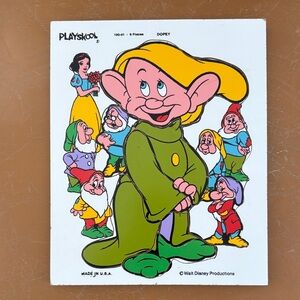 Playskool Dopey Snow White and the Seven Dwarfs Puzzle